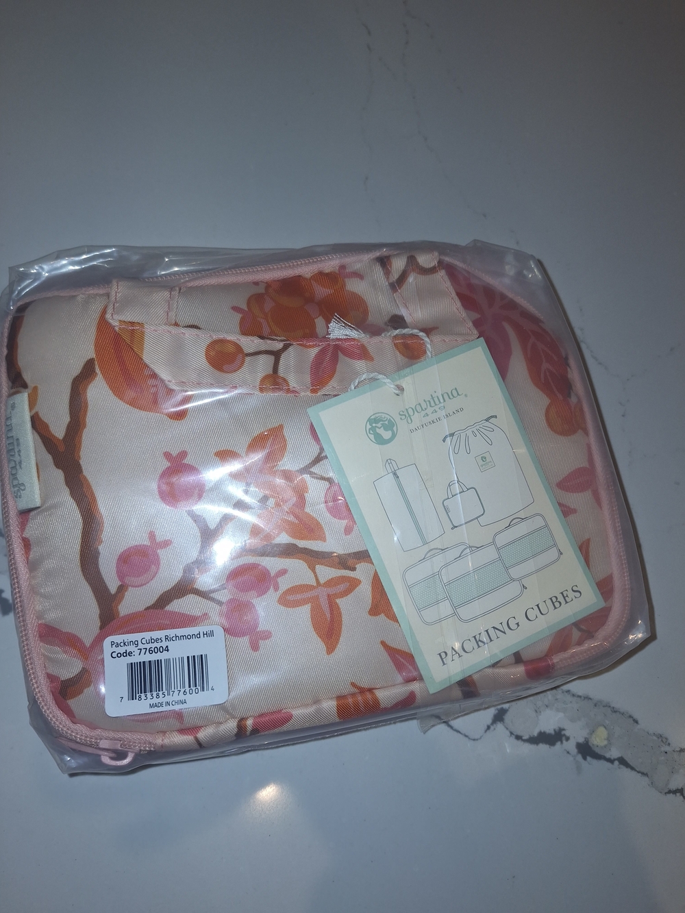 Pink Floral Packing Cube Set